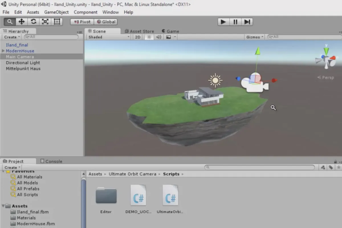360° 아키텍처 뷰를 Unity 및 Cinema 4D로 만들어라 - 07 카메라 기능 추?
