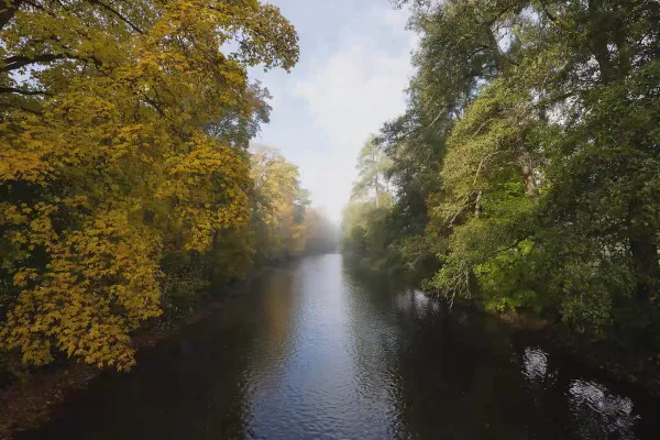 Herbststimmung mit dem Lichtemotionist – 07 Fluss in düsterer Stimmung 2