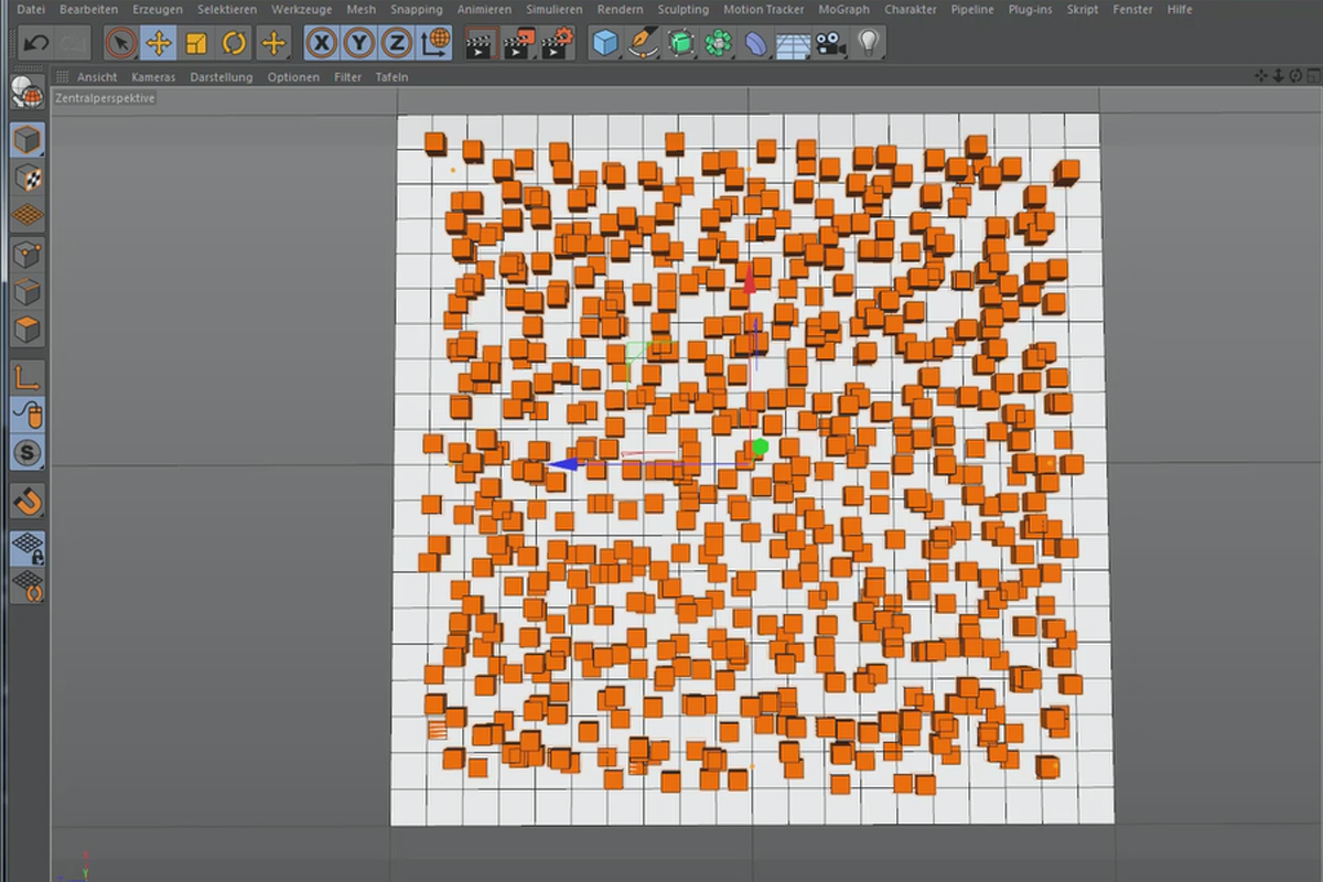 Cinema 4D MoGraph til begyndere - 2.3 Effektorer: Skub