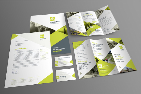 Vorlagen für Urlaubs- und Reisewerbung: Reiseflyer, Visitenkarte & Co – Version 1