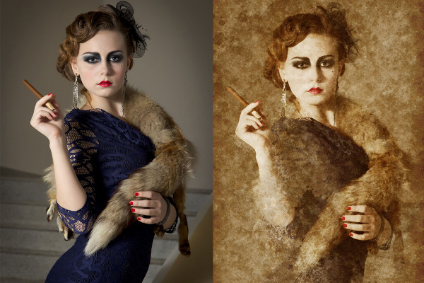 Actions Photoshop de qualité premium - Vol. 2: 06 | Effet de vieillissement pour les images