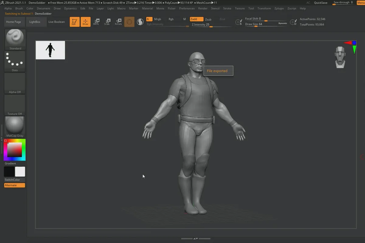 ZBrush 2020 - 업데이트 비디오 트레이닝: 7 | Import/Export