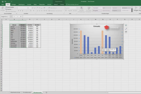 Excel training for more efficiency in the office: Calendar, organization chart & Co - 2.6 Reusable chart templates