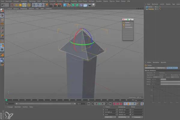 Cinema 4D für Einsteiger – 3D-Praxis: 1.7 Bewegen/Rotieren/Skalieren
