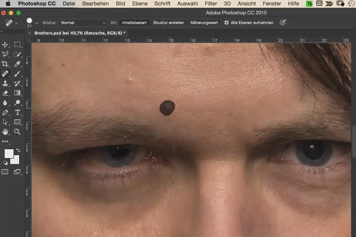 Fúze - Morfingový postup v programu Photoshop - 07 Retuše