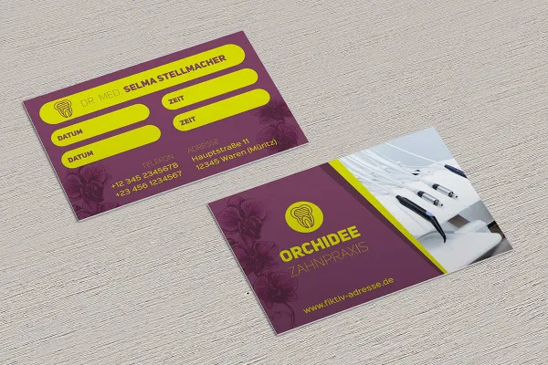 Шаблони для карток зустрічей та штампів для лікарів - Версія 6.