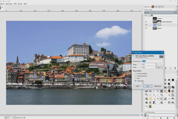 Retouche d'images avec GIMP : le tutoriel pratique - remplacer les cieux
