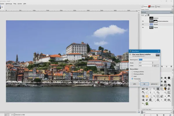 Bildbearbeitung mit GIMP: das Praxis-Tutorial – 7 Himmel austauschen