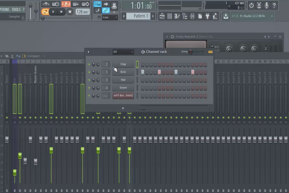 FL Studio ile dijital müzik prodüksiyonu - 2.4 Mixer ve Tarayıcı
