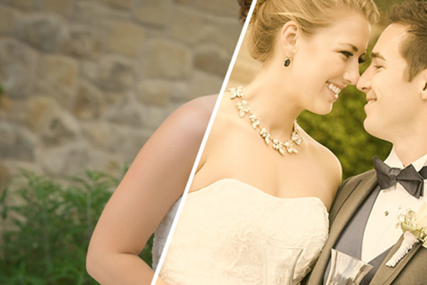 Capture One-stiler for bryllupsbilder: Gule stiler og vintage