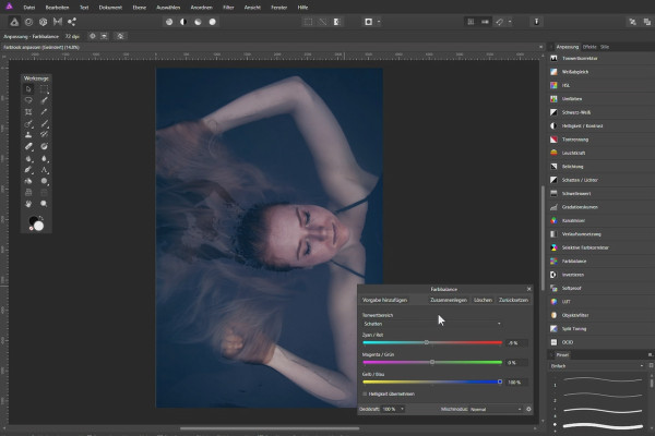 Mejorar fotos en Affinity Photo: 07 | Ajustar el aspecto del color