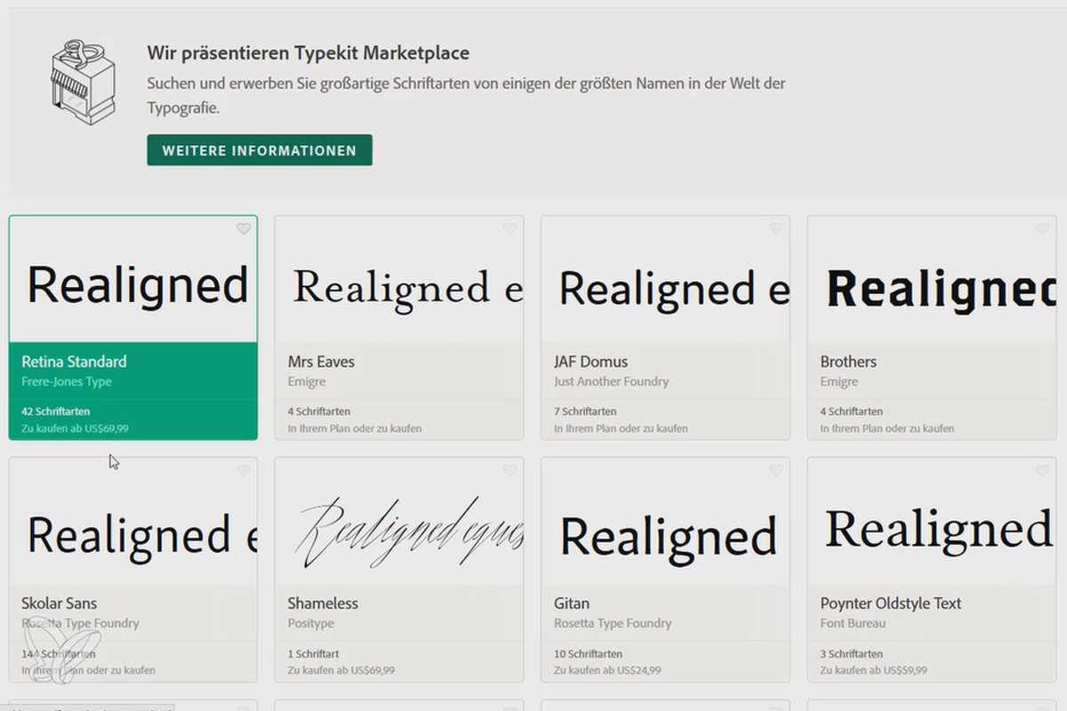 Nytt i Creative Cloud: InDesign CC 2017 (november 2016) - Typekit Marketplace