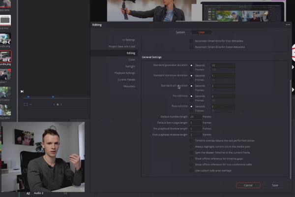 DaVinci Resolve Eğitimi: 2.2 | Ayarlar