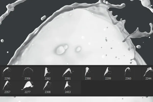 Πινέλο για το Photoshop, GIMP, Affinity Photo & Co: Milk Images 7