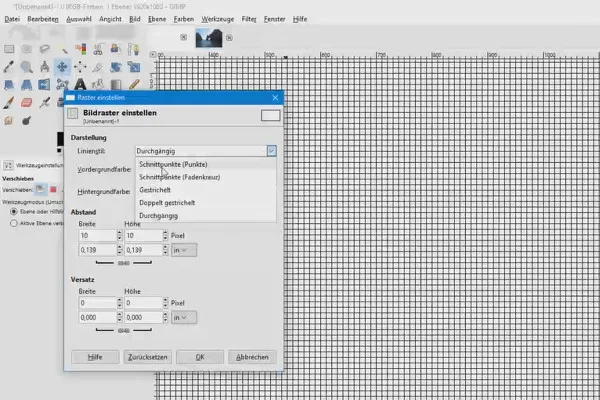 Elaborazione delle immagini con GIMP: il tutorial per principianti - 7 Griglia di documenti e guide di aiuto
