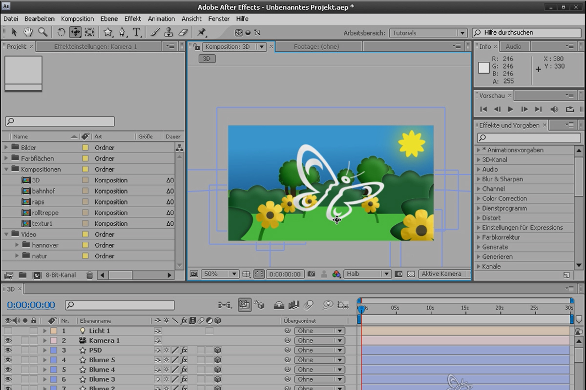 After Effects Basics: The 3D Space in After Effects