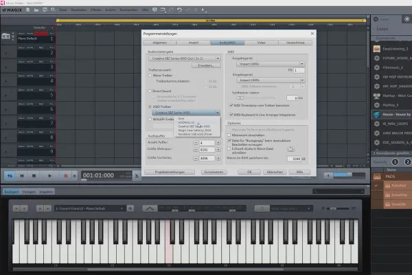 자신만의 음악 만들기: Magix Music Maker와 함께 07 | 프로그램 내 옵션과 설정 (4/5)