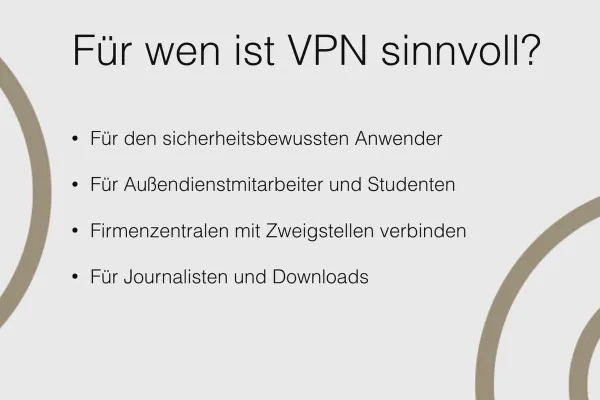 OpenVPN verstehen und einrichten – sicher im Netzwerk: 2.5 Für wen ist VPN sinnvoll?