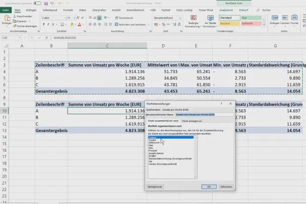 Tableaux croisés dynamiques dans Excel : 2.6 | Calcul des indicateurs dans les tableaux croisés dynamiques