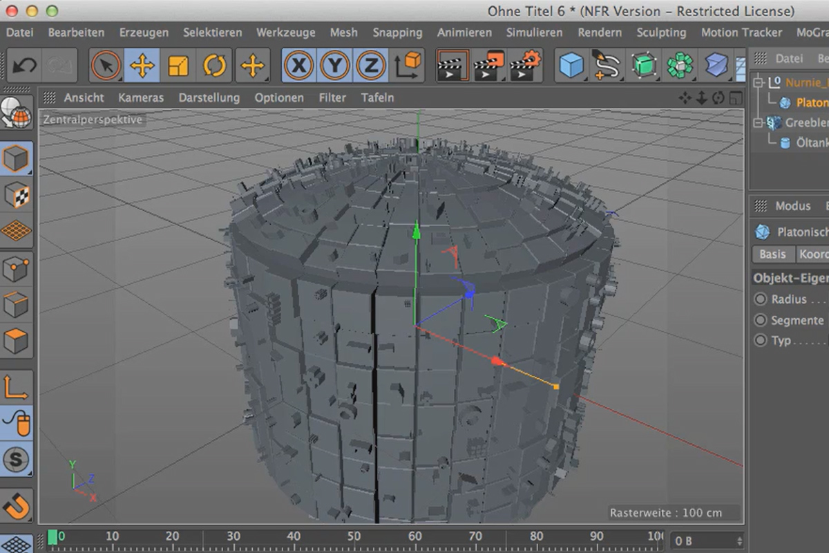 Cinema 4D kohtaa Photoshopin: I - 1.7. Selitä Greebler: Käytä omia objekteja