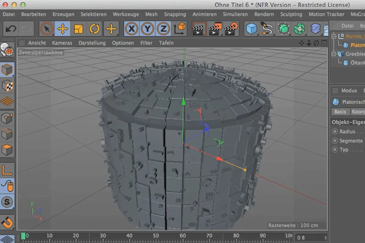 Cinema 4D зустрічає Photoshop: 1.7. Пояснення Greebler: використання власних об'єктів