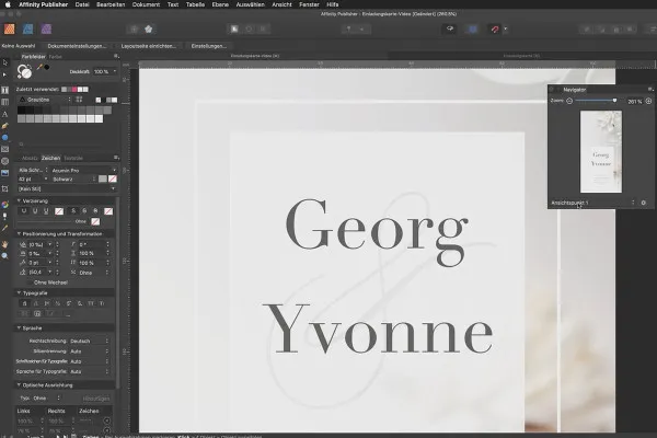 Affinity Publisher Grundlagen-Tutorial: 07 | Tipps für präzise Auswahlen und eine schnelle Navigation