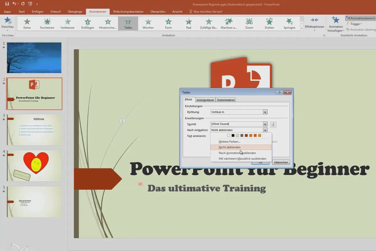 Mai bine în PowerPoint: Devino eroul prezentării - evidențiază 08 animații de text cu culori