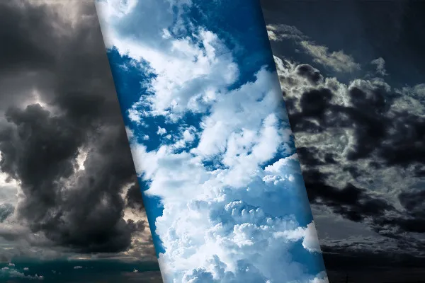 Cloud photos (package #7): diverse images and textures of cloud formations