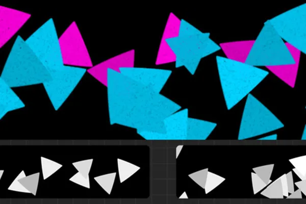 Confetti-penselen voor Procreate: Driehoeken