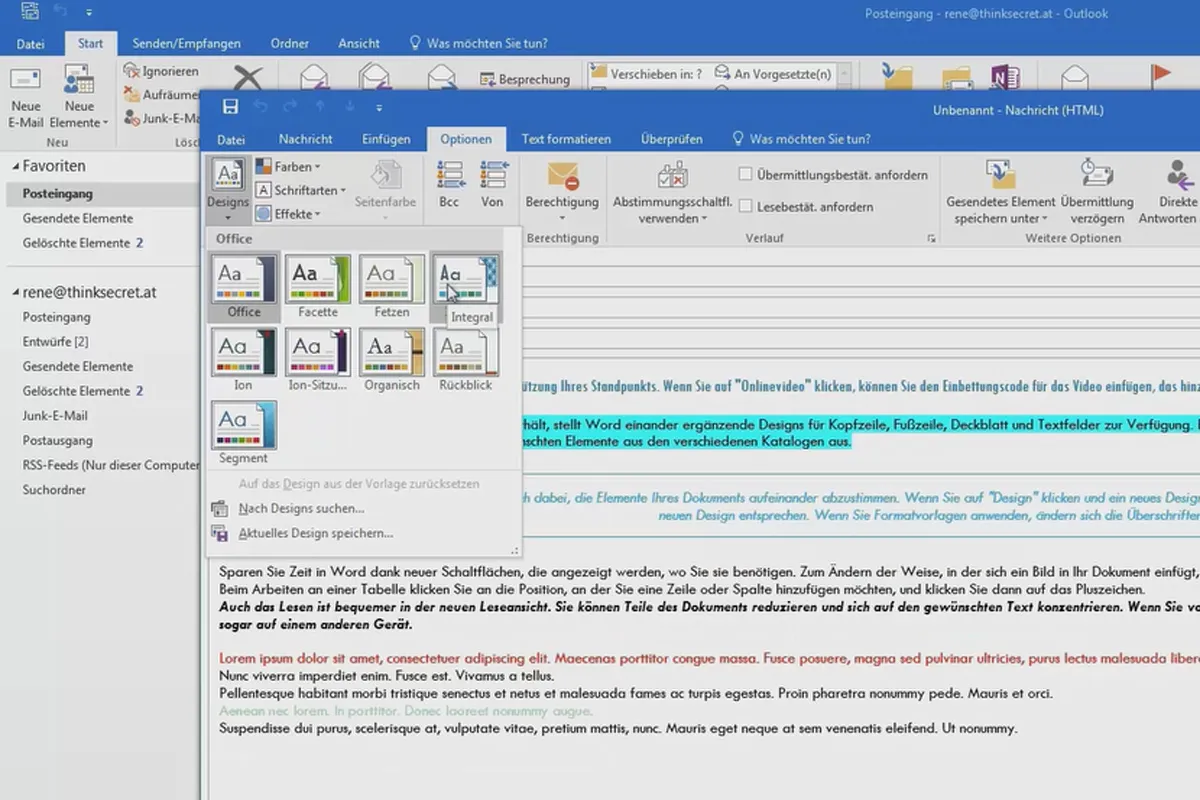Besser in Outlook: Werde zum Office-Helden – 08 E-Mail-Gestaltung und erweiterte Eigenschaften
