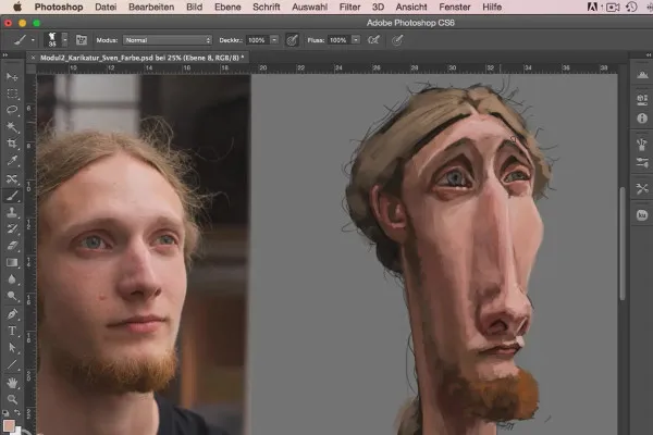 Малювання персонажів в Photoshop - Модуль 2.3 Карикатурне малювання.