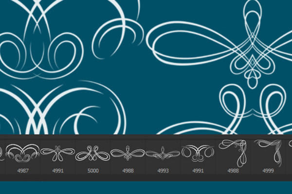 The large brush package - decorated lines, frames and ornaments 8