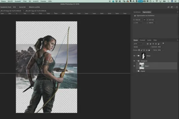 Poster erstellen im Stil von Tomb Raider – Fotografie- und Photoshop-Tutorial: 8 Hintergrund-Montage