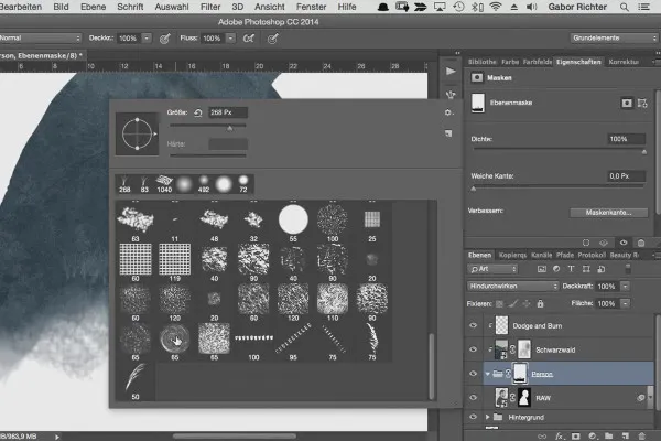 MIN PASSION - Kreativt karakterportræt i Photoshop - 08: Kunsteffekt med Brush