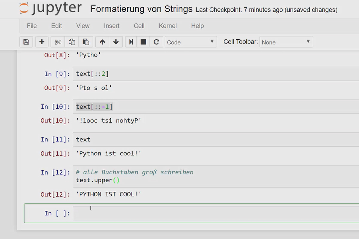 Python-programmering för nybörjare - 08 Egenskaper och formatering av strängar