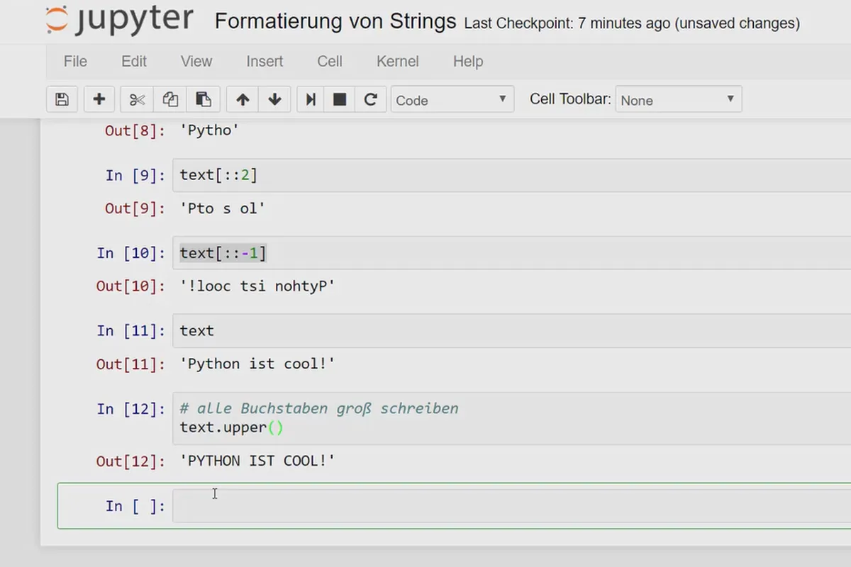 Python programlamaya giriş – 08 Dizelerin özellikleri ve biçimlendirilmesi