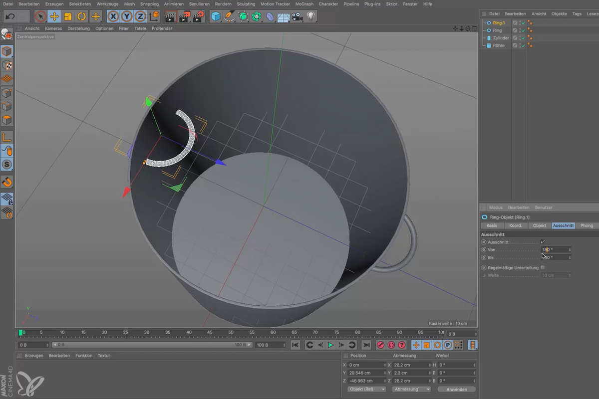 Cinema 4D för nybörjare - 3D-praxis: 1.8 Workshop Grundobjekte