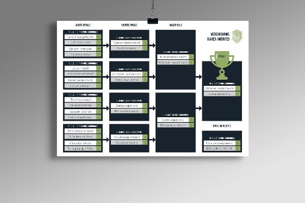 Plantillas de diseño para su club deportivo - Vol. 1: Calendario de torneos/partidos