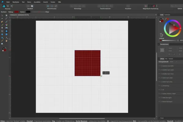 Affinity Designer -opetusohjelma – Perusteet: 1.8 | Rasteri ja avustajaviivat