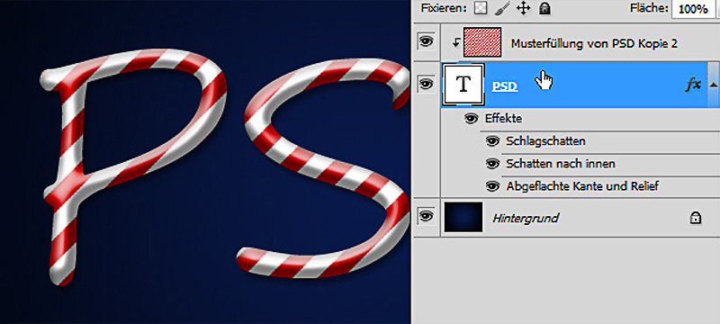 Effet de bonbon classique et illustratif