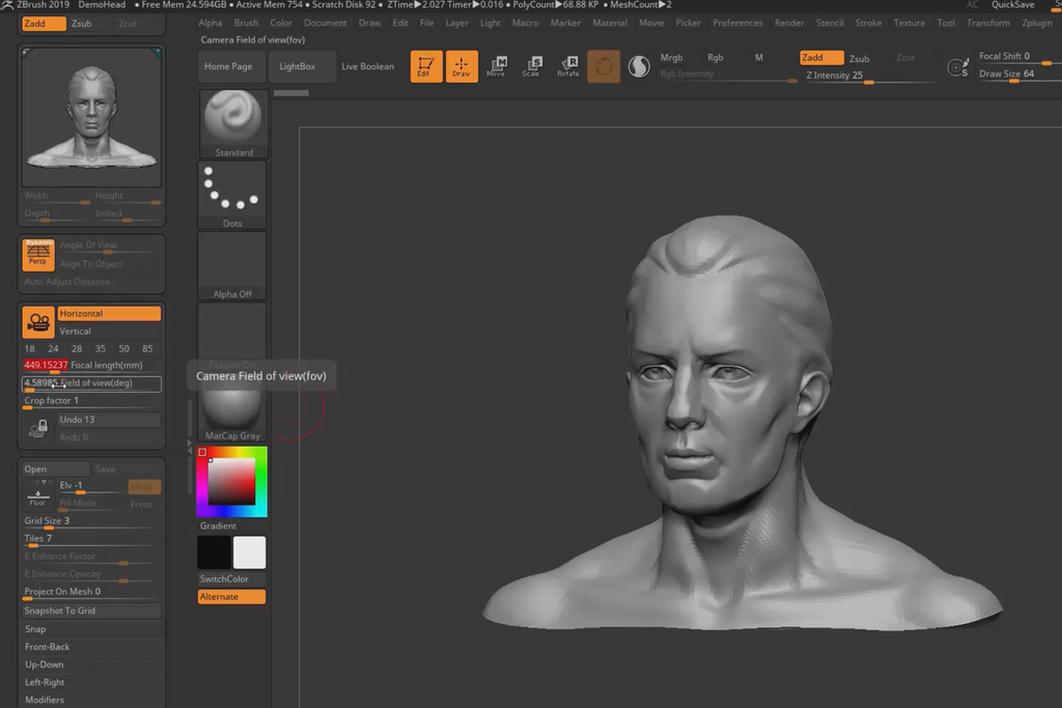 ZBrush 2019 - Video eğitimi güncellemesi: 7 | Evrensel Kamera