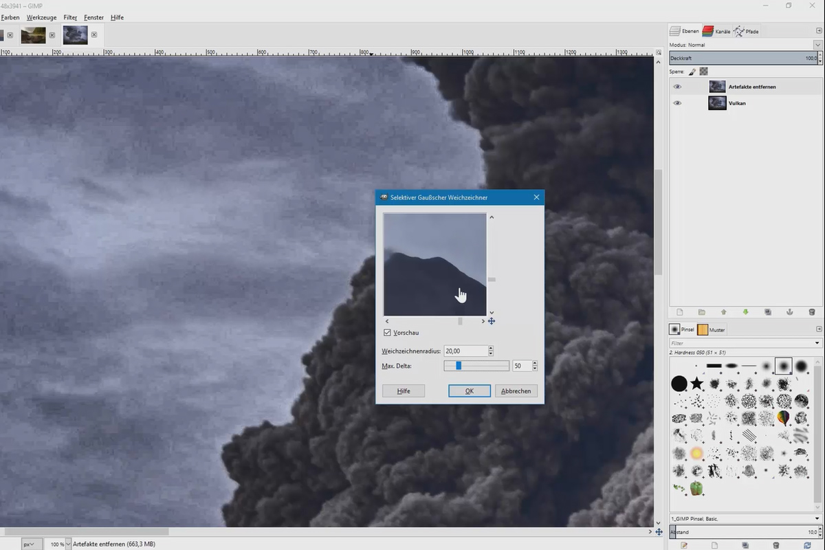 Bildbearbeitung mit GIMP: das Praxis-Tutorial – 8 Rauschen und Staub entfernen