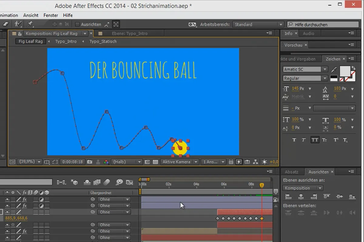 Animation leicht gemacht: Bouncing Ball - die Posen