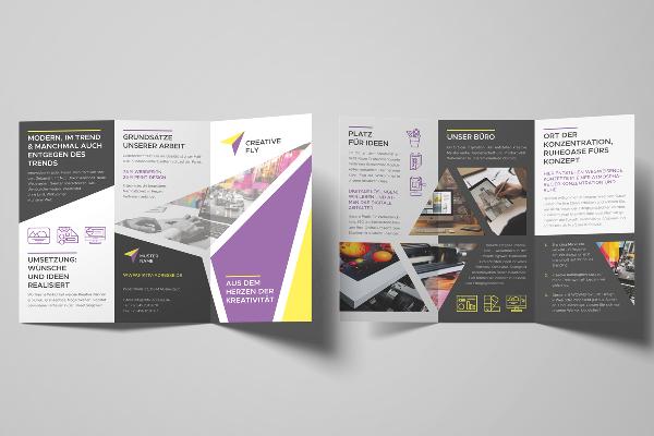 Designmaler for flyers og foldere - Versjon 1