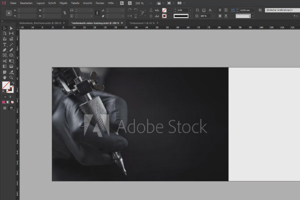 Apprendre InDesign - Tutoriel pour débutants : 2.3 Placer des images, cadre d'image et contenu de l'image