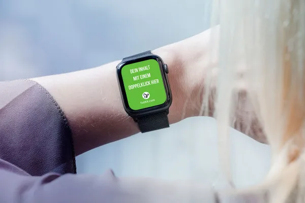 Photoshop-mockupmall för en klocka, Apple Watch - version 7.