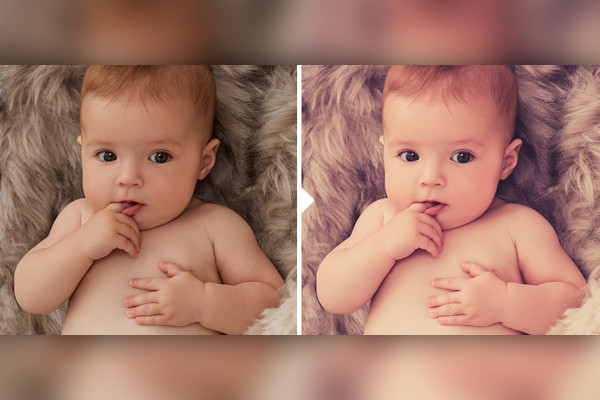 Photo preset for baby photos (Lightroom, Camera Raw): 07 | Vivid Red