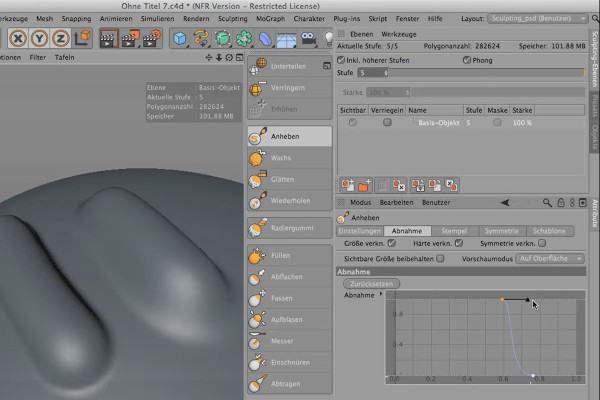 Sculptera i CINEMA 4D - Grunder: Del 08 - Godkännande