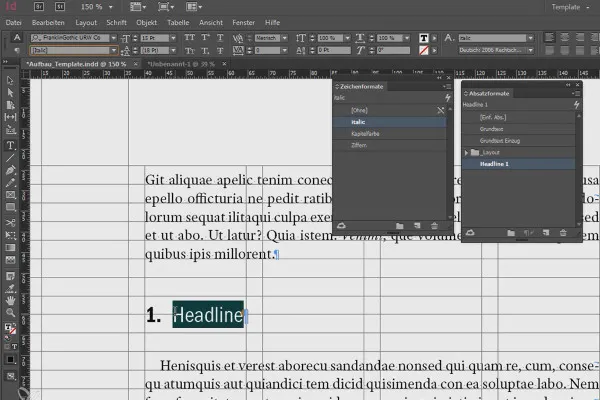 Großprojekte in Adobe InDesign - 2.07 - Absatz- und Zeichenformate sinnvoll anlegen