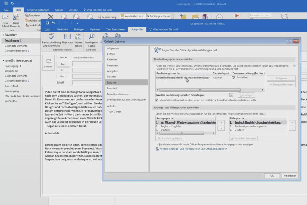 Bliv bedre i Outlook: Bliv en Office-helt - 09 E-mail-stavekontrol, synonymer, oversættelse
